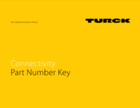 TURCK HOW TO ORDER USER GUIDE CONNECTIVITY PART NUMBER KEY